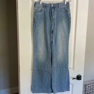 Pilcro high rise boot cut jeans